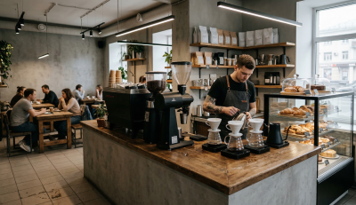 Specialty coffee shop (30–80 м²)