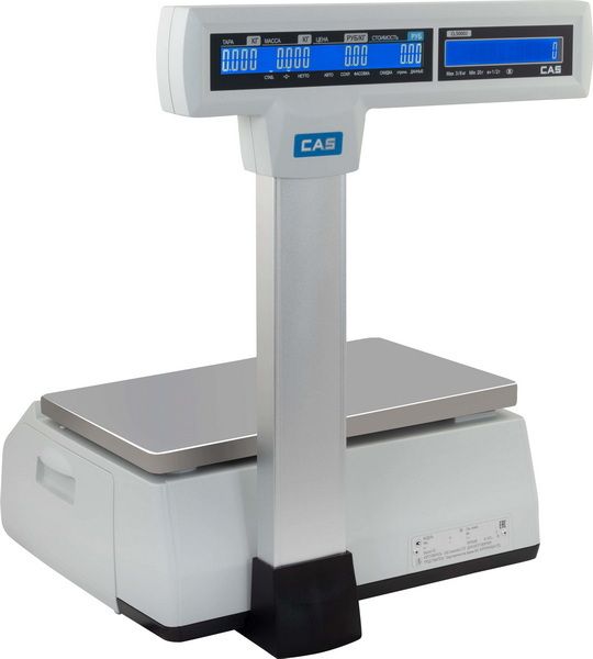 Весы эл.торговые CAS CL5000J-30IP TCP-IP hladon