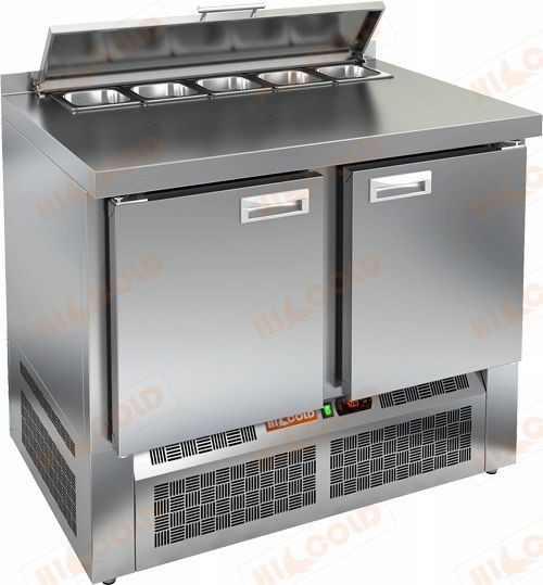 Стол холодильный для салатов Hicold SLE2-11GN (1/6)