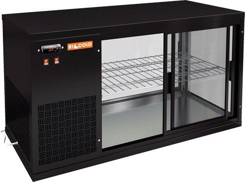 Витрина холодильная настольная Hicold VRL 1100 L Black