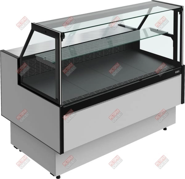 Витрина холодильная GC85 VM 1,5-1 с боковинами версия 2.0 9006-9005 hladon