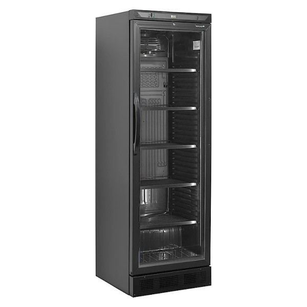Шкаф холодильный со стеклом Tefcold CEV425 Black