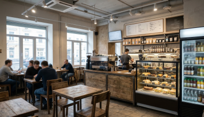 Кофейня с посадками (30–60 м²)