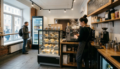 Микрокофейня / кофе-поинт (10–25 м²)