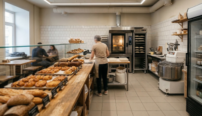 Пекарня-кафе / мини-пекарня (20–40 м²)