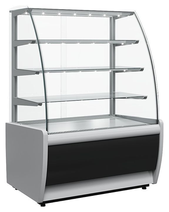Витрина холодильная кондитерская K70 VM 1,3-1 Light 0011-9005 (ВХСВ-1,3Д Carboma ) техно