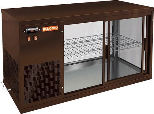 Витрина холодильная настольная Hicold VRL 1100 L Brown