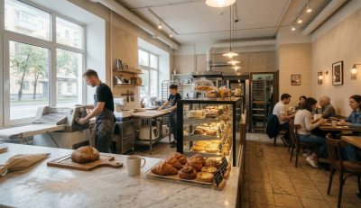 Кафе-пекарня (50–120 м²)