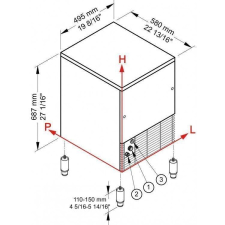 Льдогенератор Brema IMF 35W HC пальчики hladon