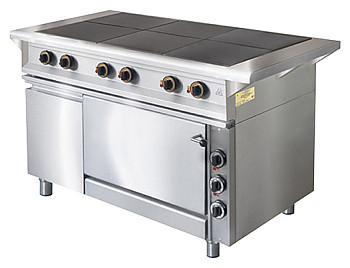 Плита 6 конфорочная 900 серии Iterma ПКЭ-6ПР-1475/850/860-54 Ф с ограничителями