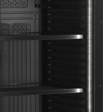 Шкаф холодильный со стеклом Tefcold CEV425 Black hladon