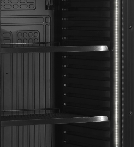 Шкаф холодильный со стеклом Tefcold CEV425 Black hladon