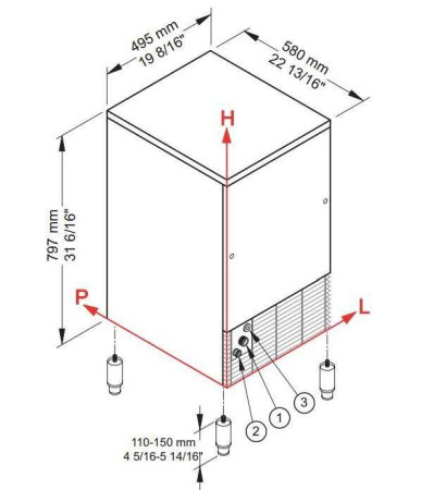 Льдогенератор Brema IMF 58A HC пальчики hladon
