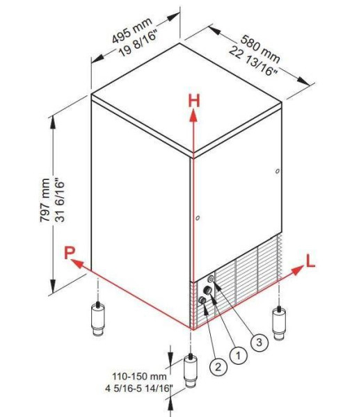 Льдогенератор Brema IMF 58A HC пальчики hladon