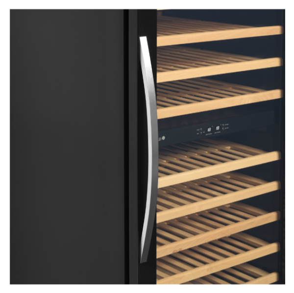Шкаф винный Tefcold TFW200-F черный, дверь без рамы hladon