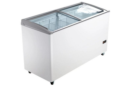 Ларь морозильный с гнутым стеклом Haier SD-416 AE hladon