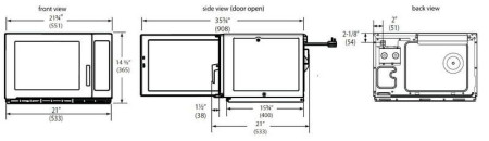 Печь СВЧ Menumaster RFS518TS hladon