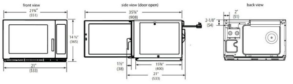 Печь СВЧ Menumaster RFS518TS hladon