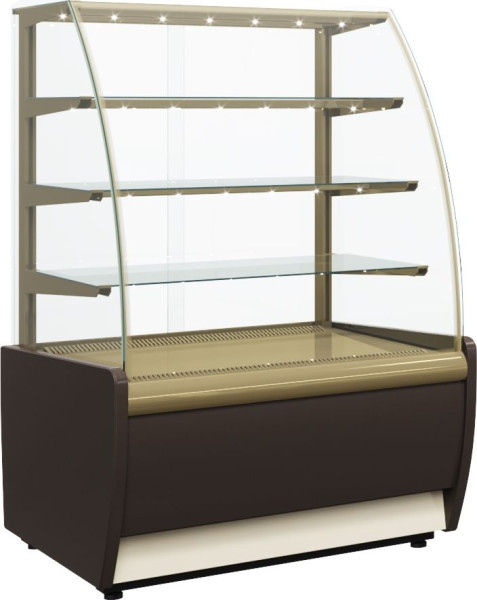 Витрина хлебная K70 N 0,9-2 Light 0012-0109 (хлебная 0,9 Carboma) без фронтального стекла
