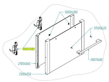 ПЕТЛЯ TECNOEKA 00003180 hladon