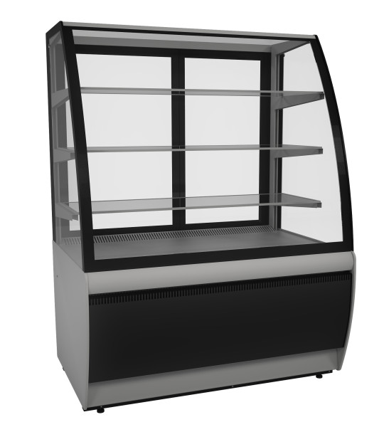 Витрина холодильная кондитерская K70 VM 1,3-1 Light версия 2.0 9005 hladon