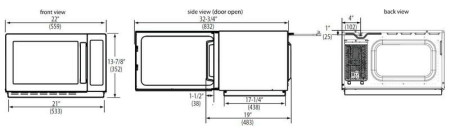 Печь СВЧ Menumaster RCS511TS hladon