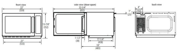 Печь СВЧ Menumaster RCS511TS hladon