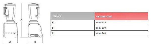 Блендер Sirman Orione Five VV hladon
