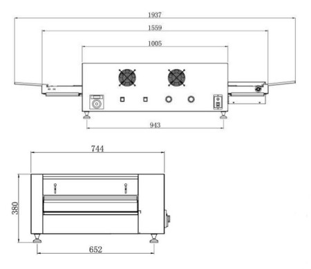 Печь конвейерная для пиццы Gastromix CO-18 hladon