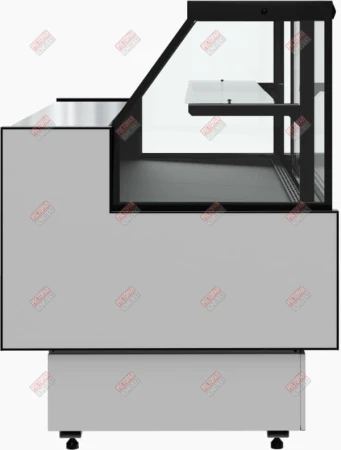 Витрина холодильная GC85 VM 1,5-1 с боковинами версия 2.0 9006-9005 hladon
